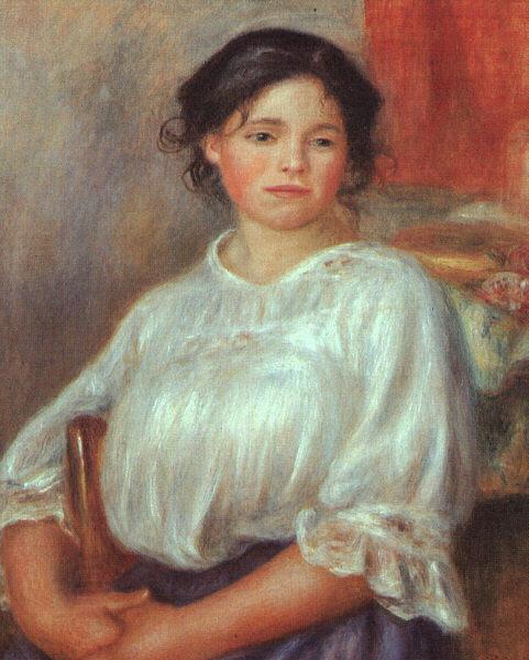 Pierre Renoir Young Girl Seated China oil painting art
